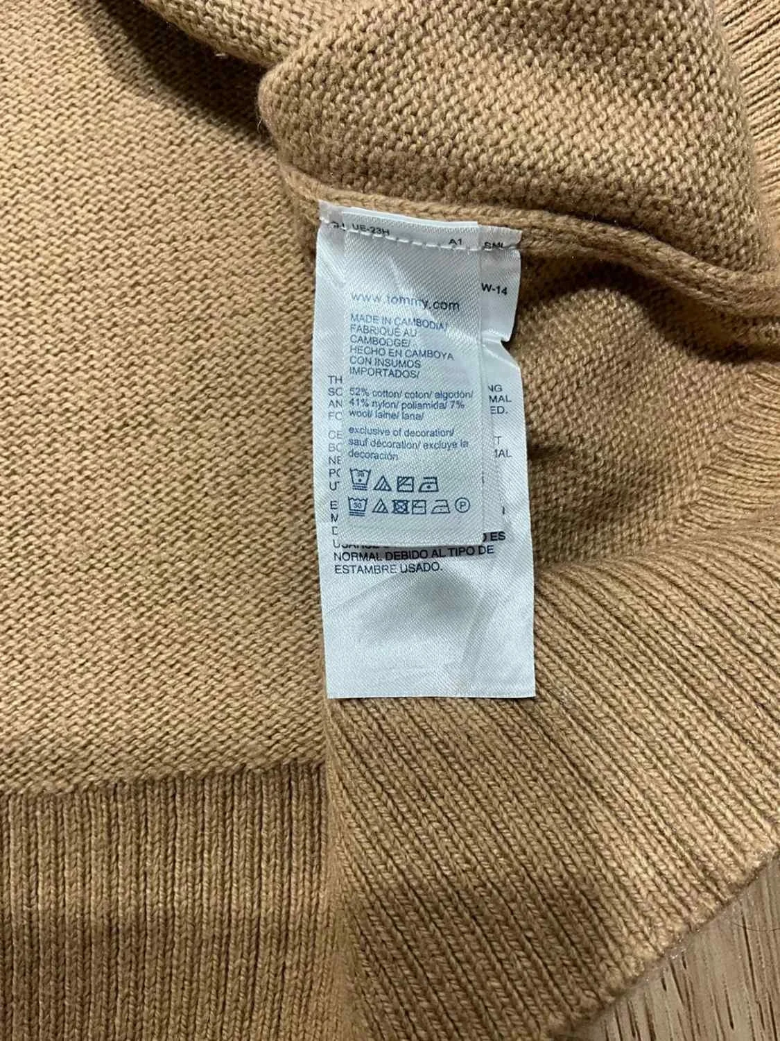 Tommy Hilfiger Women's L High Neck Pull Dress Beige – photo 6
